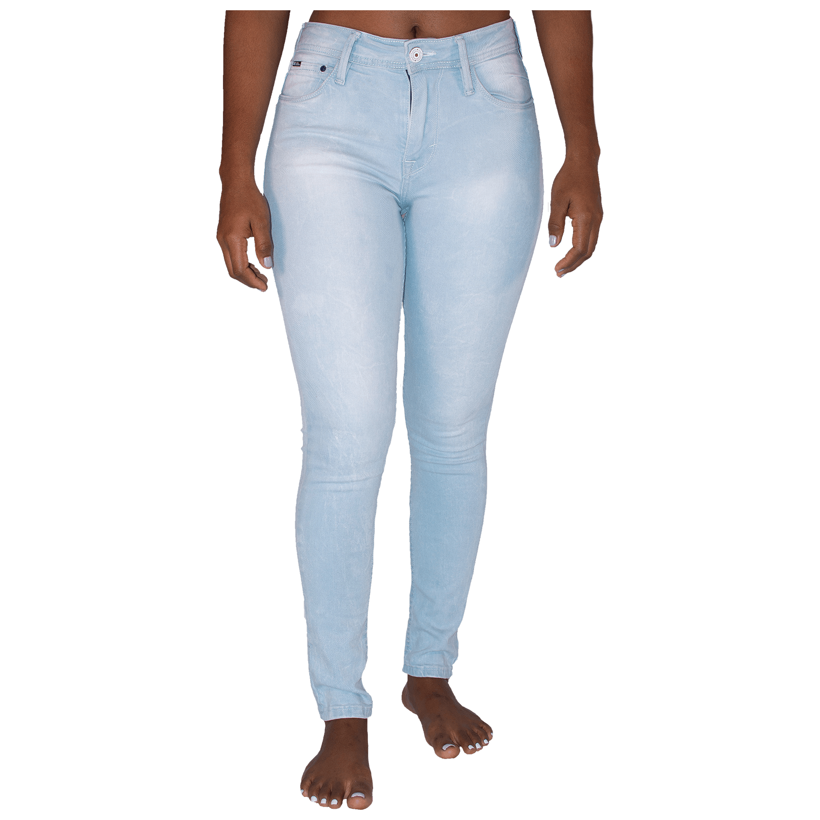 Pantalón Jeans Tiro Alto Modelo Jana Sa-560W Light Blue - Blue Country Jeans